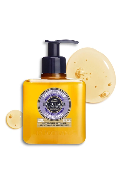 Shop L'occitane Shea Hands & Body Lavender Liquid Soap