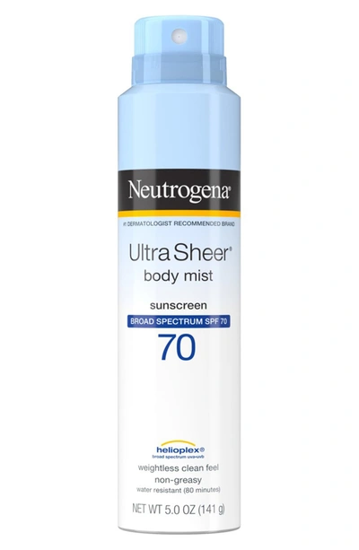Neutrogena® Ultra Sheer Body Mist Sunscreen Spray Broad Spectrum Spf 70