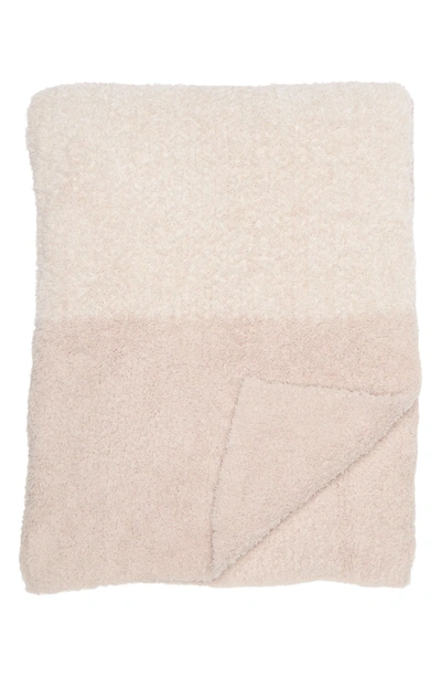 Shop Barefoot Dreams ® Luxe Heathered Stripe Throw Blanket In Stone-pearl