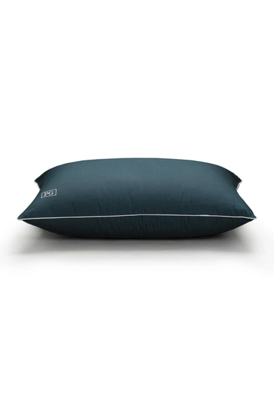 Shop Pillow Guy Pg Goods Down Alternative Micronone Technology Side & Back Sleeper Overstuffed Pillow In Navy/teal