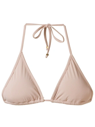 Shop Amir Slama Triangle Bikini Top In Neutrals