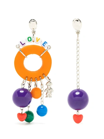 Shop Amir Slama Charms Earrings In Multicolour