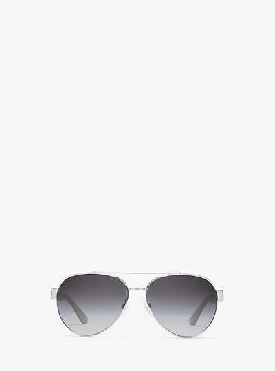 Shop Michael Kors Blair I Sunglasses In Silver