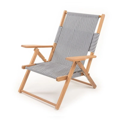 Shop Business & Pleasure The Tommy Chair Stripe In Laurens Navy Stripe