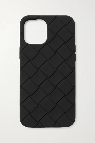 Shop Bottega Veneta Intrecciato Rubber Iphone 12 Pro Max Case In Black