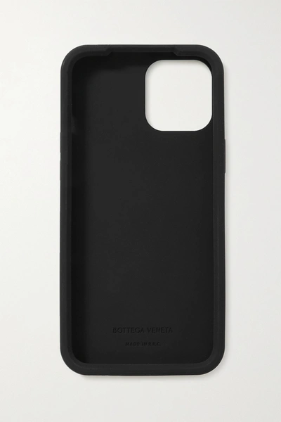 Shop Bottega Veneta Intrecciato Rubber Iphone 12 Pro Max Case In Black