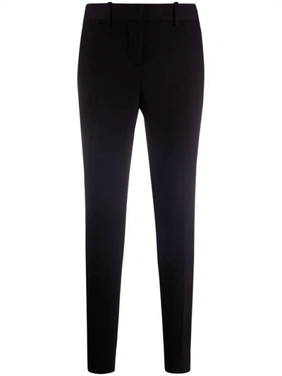 Shop Versace Tailored Skinny Trousers In Black