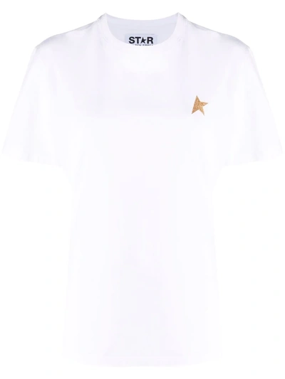 Shop Golden Goose White Star Collection T-shirt