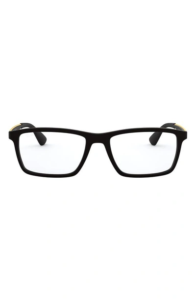 Shop Ray Ban 55mm Optical Glasses In Matte Black