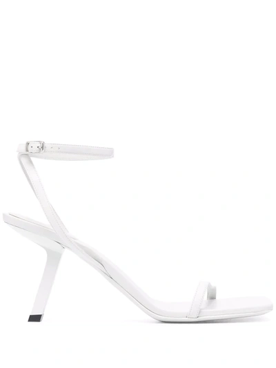 Shop Balenciaga Void Sculpted-heel Sandals In Neutrals