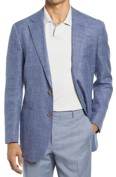 Shop Suitsupply Havana Slim Fit Slub Wool Blend Sport Coat In Blue