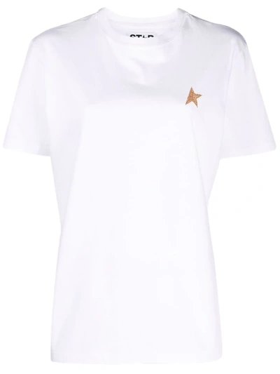 Shop Golden Goose White Star Collection T-shirt