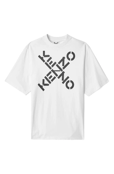 Shop Kenzo Sport Big X Graphic Tee In White