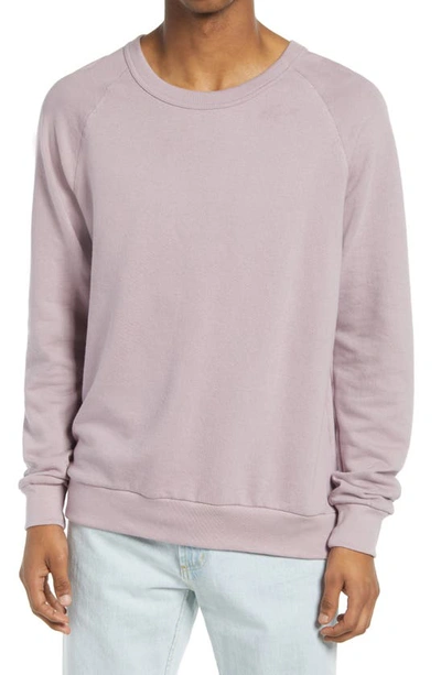 Shop Alternative Champ Washed Terry Sweatshirt In Light Mauve