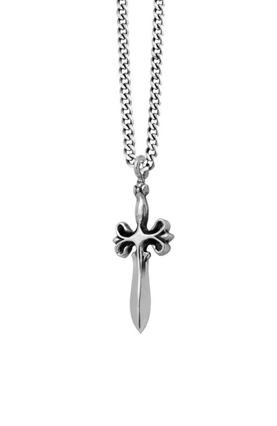 Shop King Baby Sterling Silver Dagger Pendant Necklace