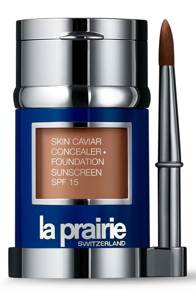Shop La Prairie Skin Caviar Concealer Foundation Sunscreen Spf 15 In Golden Beige Nw-10