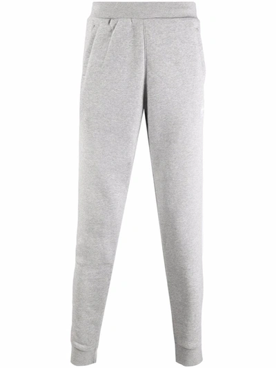 Shop Adidas Originals Tri-stripe Track Pants In Grau