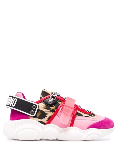 Moschino Teddy Shoes Roller Skates Sneakers In Pink | ModeSens