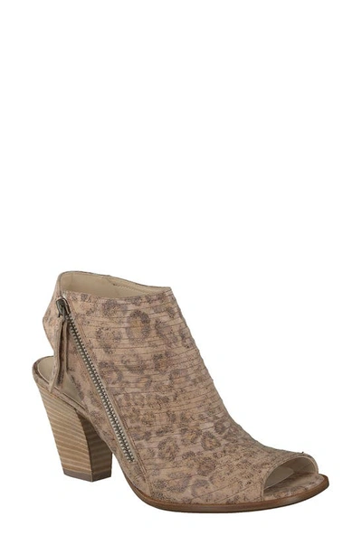 Shop Paul Green Cayanne Peep Toe Sandal In Leo Dakar Washed