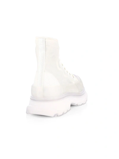 Shop Alexander Mcqueen Tread Slick High-top Sneakers In White