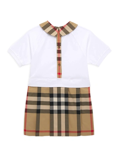 Shop Burberry Little Girl's & Girl's Check Shirtdress In Arhive Beige