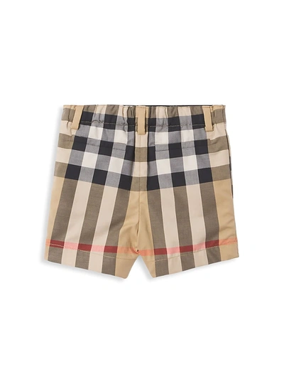 Shop Burberry Baby Boy's & Little Boy's Vintage Check Shorts In Archive Beige