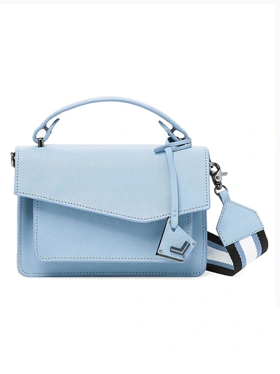 Shop Botkier Cobble Hill Leather Crossbody Bag In Blue Cadet