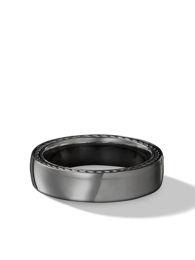 David Yurman Sterling Silver Streamline Band Ring (6mm) In Silver