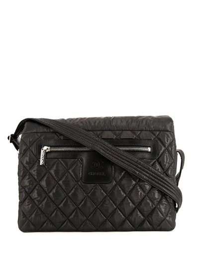 Pre-owned Chanel 2010 Coco Cocoon Messenger Bag In 黑色