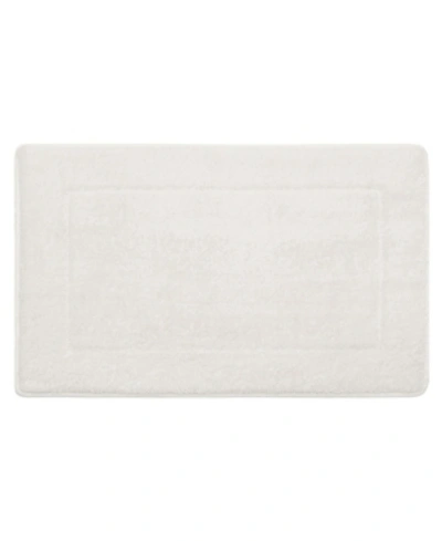 Oliver Brown Terry Memory Foam Bath Rug, 20" X 32" In White