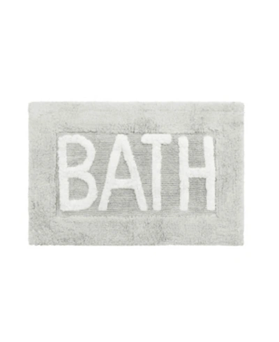 Shop Jean Pierre Cotton 21" X 34" Bath Rug In Light Gray