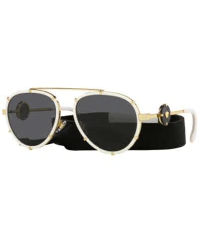Shop Versace Women's Sunglasses, Ve2232 61 In White