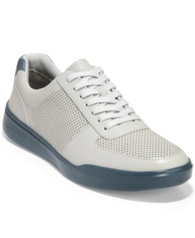 Shop Cole Haan Men's Grand Crosscourt Modern Perf Sneaker Men's Shoes In Light Gray