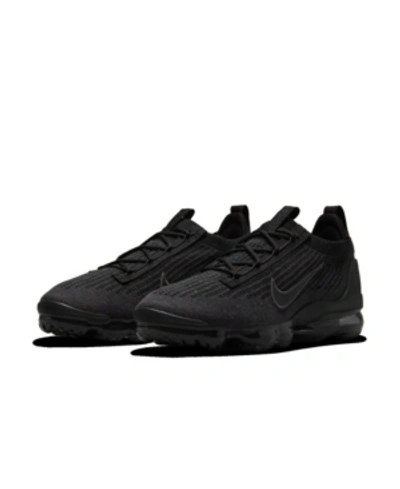 Shop Nike Men's Air Vapormax 2021 Fk Running Sneakers From Finish Line In Black