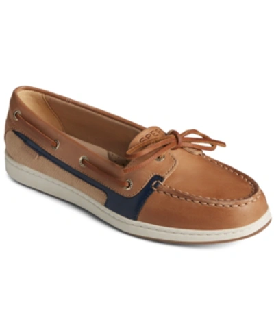 Shop Sperry Women's Starfish Boat Shoes Women's Shoes In Tan/navy