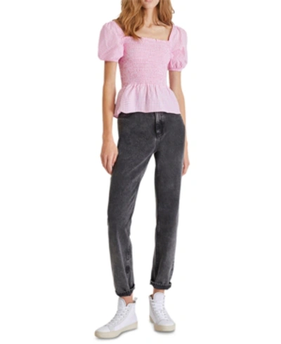 Shop French Connection Artina Cotton Top In Begonia Pink
