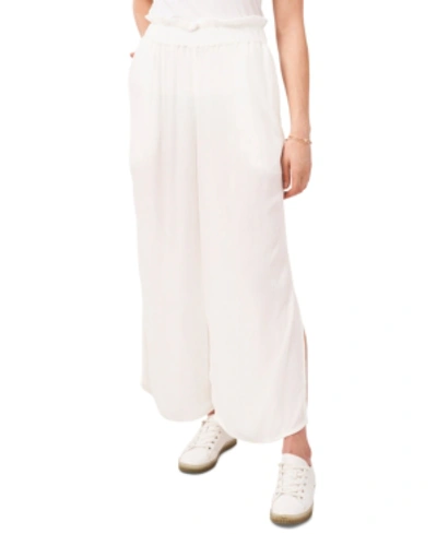 Shop Vince Camuto Wide-leg Pull-on Pants In New Ivory