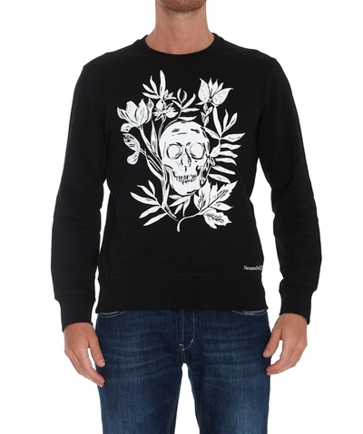 Shop Alexander Mcqueen Skull Sweatshirt In Black