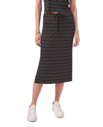 Shop 1.state Women's Side Slit Front Tie Skirt In Rich Black