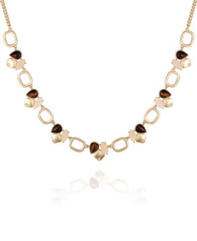 Shop T Tahari Perfectly Natural Statement Necklace In Gold-tone