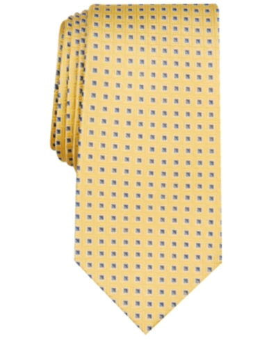 Shop Nautica Men's Pavel Slim Neat Silk Tie In Yellow