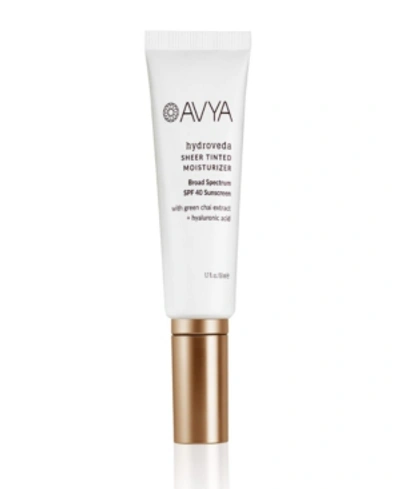 Shop Avya Hydroveda Sheer Tinted Moisturizer With Spf 40 In No Color