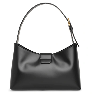 Shop Ferragamo Trifolio Black Shoulder Bag