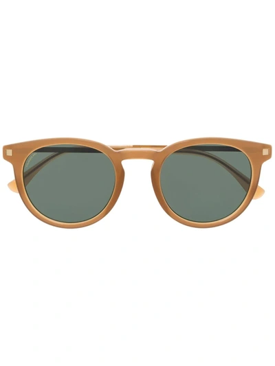 Mykita Lahti Round-frame Glasses In Braun