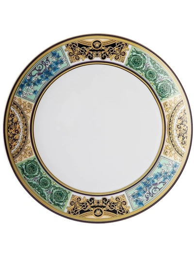 Shop Versace Barocco Mosaic Plate (21cm) In Weiss