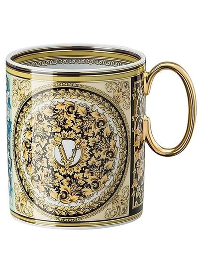 Shop Versace Barocco Mosaic Mug In Weiss