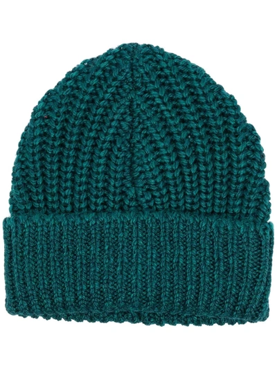 Shop Isabel Marant Chunky-knit Beanie In Grün