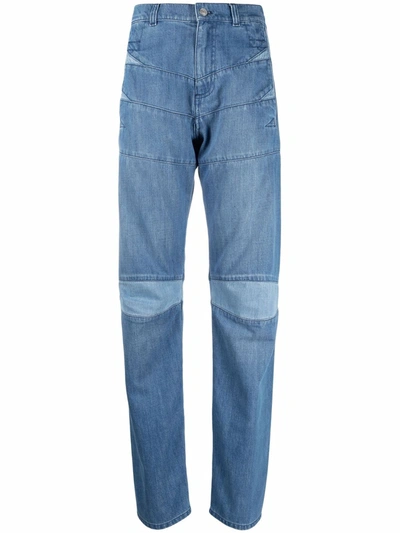 Shop Kenzo High-rise Straight Jeans In Blau