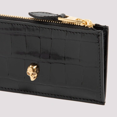 Shop Alexander Mcqueen Small Zipped Pouch Smallleathergoods In Black
