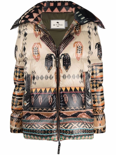 Shop Etro Coats Brown